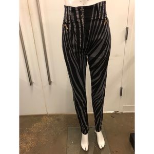 Brand New! Roberto Cavalli Zebra High Rise Denim